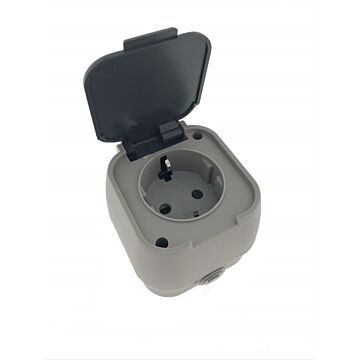 012475 Stopcontact 1-voudig waterdicht IP54
