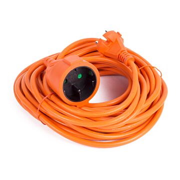 012537 Verlengsnoer 2X1.5 niet geaard 10 mtr oranje
