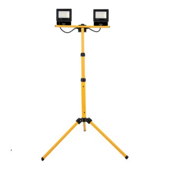 014817 LED Werklamp 2 x 20W + telescopische standaard 1.5 mtr