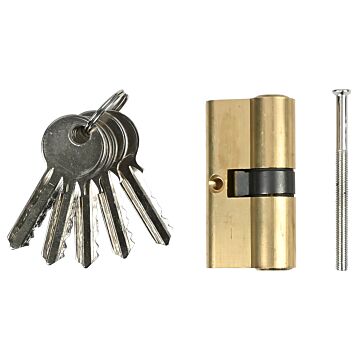 012806 Euro profielcilinder 60 mm messing