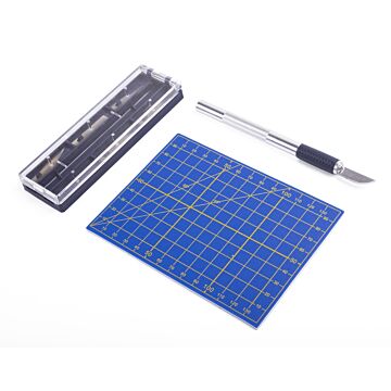 012896 Precisie hobbymes met snijmat 8 dlg