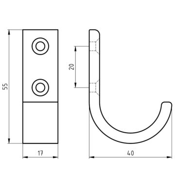 Hermeta JASHAAK ENKEL MAT NATUREL (0129-11E)