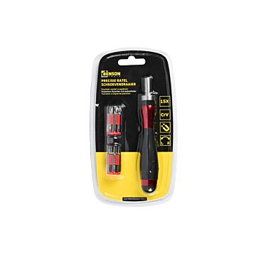 013049 Schroevendraaier ratel precisie 14-in-1