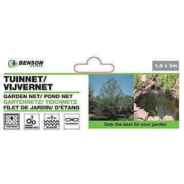 013191 Tuinnet/ vijvernet 1.8 x 3 mtr wit