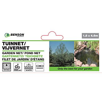 013192 Tuinnet/ vijvernet 1.8 x 4.6 mtr wit