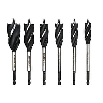 013439 Boorset 6 dlg houtspiraalboor 165 mm