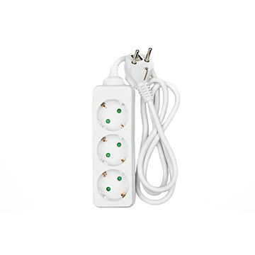 013732 Stekkerdoos 3-voudig + RA + 1 mtr