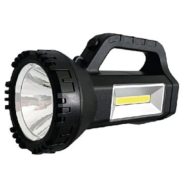 013810 Zaklamp 1W LED + COB + handvat