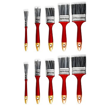 013938 Kwastenset synthetisch 10 dlg plat