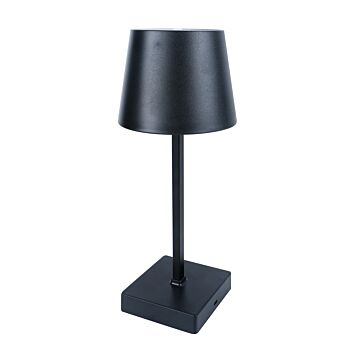 013962 LED Tafellamp dimbaar oplaadbaar zwart