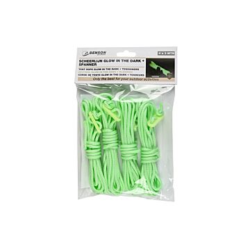 014114 Scheerlijn glow in the dark + spanners 4 x 3 mtr