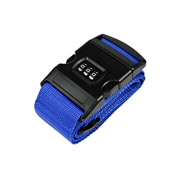 014134 Kofferspanband + cijferslot blauw