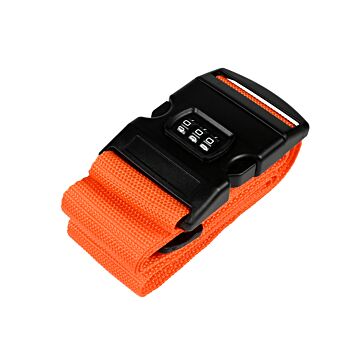 014135 Kofferspanband + cijferslot oranje