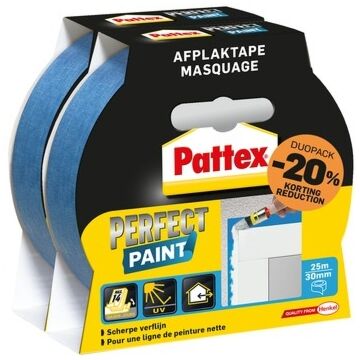014171 Pattex afplaktape perfect paint 30 mm x 25 m 2 dlg