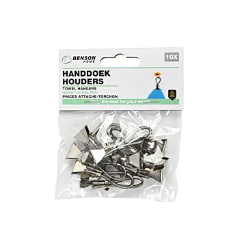 014245 Handdoekknijpers zwart 10 dlg