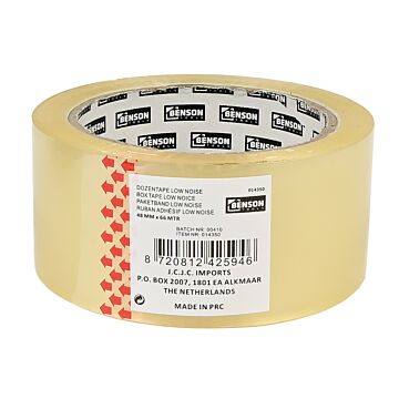 014350 Dozentape transparant low noise 66 mtr x 48 mm