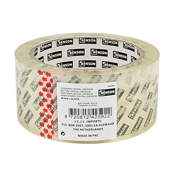 014352 Dozentape crystal clear low noise 66 mtr x 48 mm