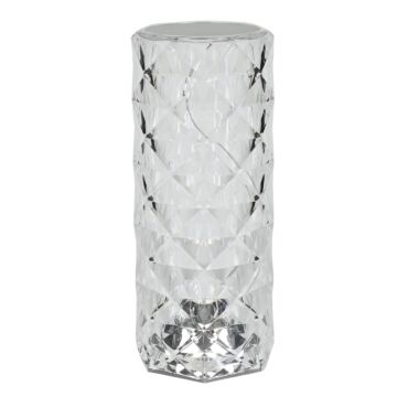 014434 LED Tafellamp oplaadbaar kristal + afstandbediening