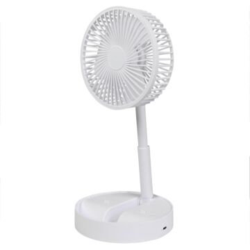 014538 Ventilator opvouwbaar en oplaadbaar wit