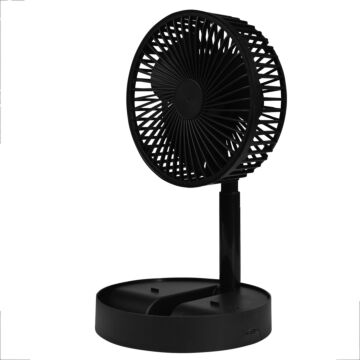 014539 Ventilator opvouwbaar en oplaadbaar zwart