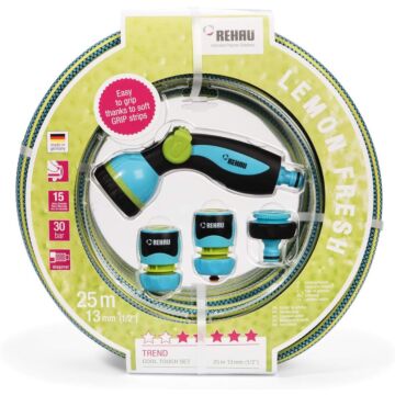 014746 Tuinslangset 25 mtr compleet groen Rehau