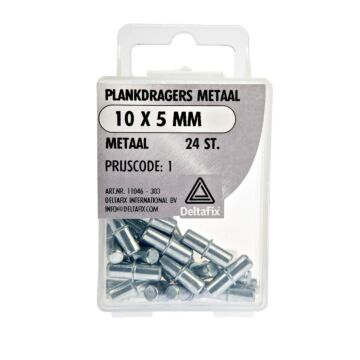 015046 Deltafix Plankdragers metaal 10 x 5 mm 24 stuks