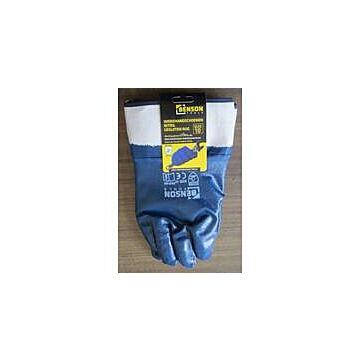 015078 Werkhandschoenen nitril gesloten rug maat 10