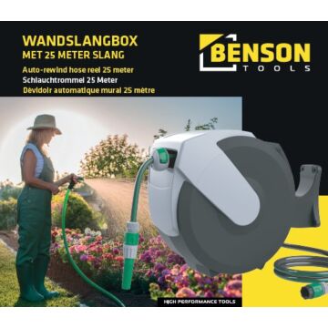 015101 Wandslangenbox 25 meter