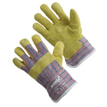 015111 Werkhandschoenen rundsplitleder 3133X