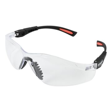 015123 Veiligheidsbril zwart rood frame