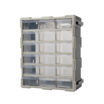 015145 Opbergbox 18 vak 38,1 x 46,5 x 15,8 cm