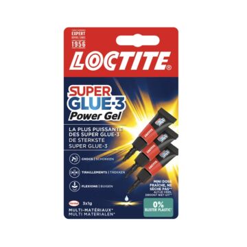 015455 Loctite Power gel mini 3 x 1 g