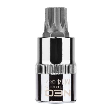 NEO Fijne Torx dop M14, 55mm 1/2 aansluiting, S2 Staal.