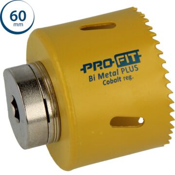 ProFit BiMetal PLUS gatzaag 60 mm met regelmatige vertanding.