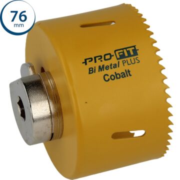 ProFit BiMetal PLUS gatzaag 76 mm met regelmatige vertanding.