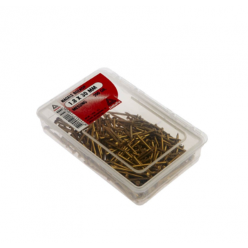 DRAADNAGELS BOLKOP MESSING 1.8X30 200 GR