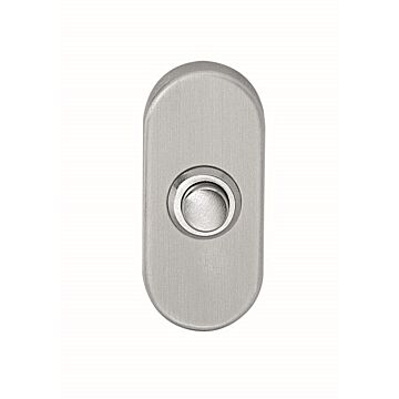 INTERSTEEL Beldrukker ovaal 65x30mm RVS