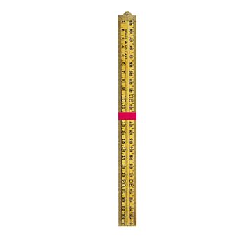 Schuil Timmermans duimstok, hout 1m mm -cm -inch