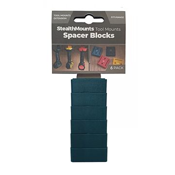 StealthMounts Tool Mount Spacer Blocks Afstandhouder - 12mm - Blauw - 6-pack