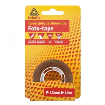 TWEEZIJDIG ZELFKLEVENDE FOTO-TAPE, DUBBELZIJDIGE TAPE TRANSPARANT 10M