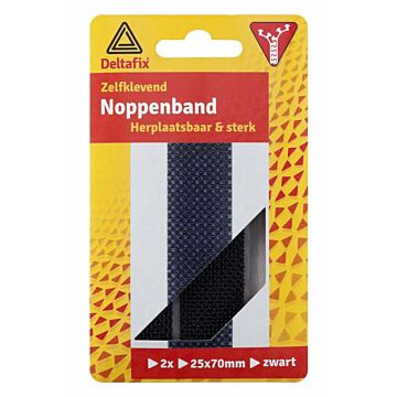 NOPPEN STRIPS ZWART.
