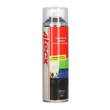 4tecx Industriële deklaag diepzwart mat 500ml RAL 9005