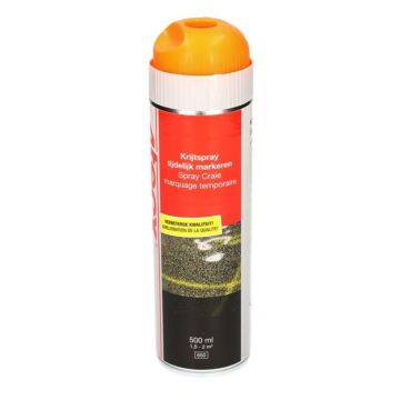 4tecx Krijtspray tijdelijk markeren oranje 500ml