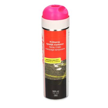 4tecx Krijtspray tijdelijk markeren rose 500ml