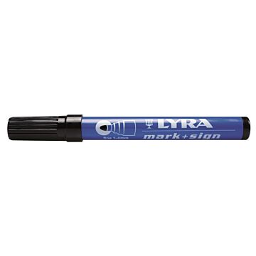 LYRA Merkstift permanent, punt 1-4 mm zwart