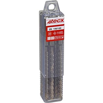 4tecx SDS+ hamerboor 4 snijder box 10 stuks 14,0 x 150/210mm