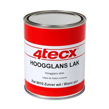 4tecx Hoogglans lak RAL 9001 crème wit 0,75ltr