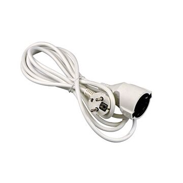 Verlengsnoer 5 meter, 3x1mm - RA Wit