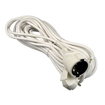 Verlengsnoer 10 meter, 3x1mm - RA Wit