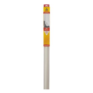DORPELSTRIP MET RUBBER-FLAP WIT 110CM.